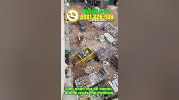 Cẩu xoay 360 độ 500kg. Khung xoay 360 độ 800kg. Tời điện đa năng tốc siêu nhanh #xuhuongyoutubeshort