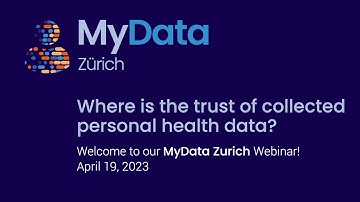 MyData Webinar - Where is the trust of collected personal health data?