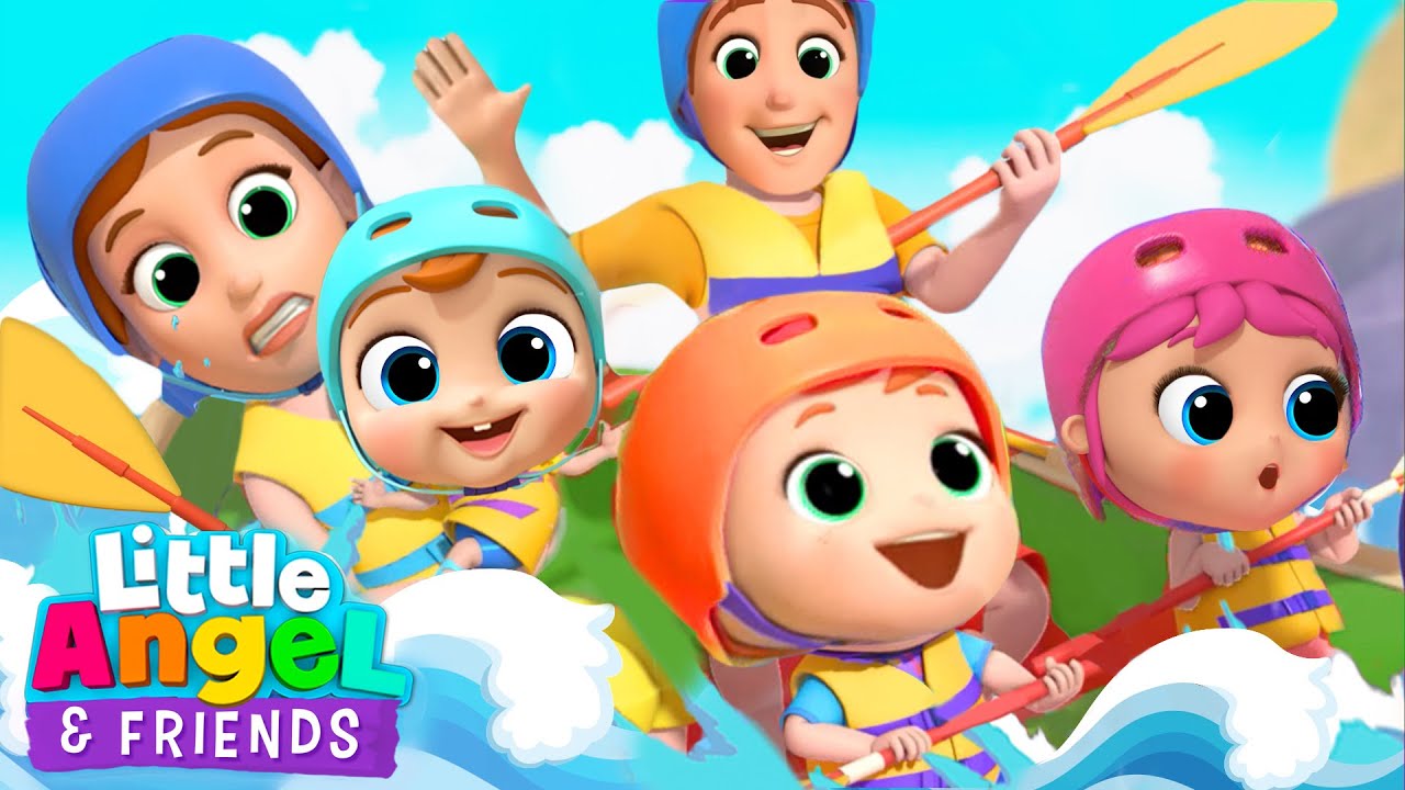 Going to the Jungle Park | Waterpark Fun | Little Angel And Friends Fun Educational Songs