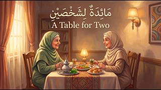 A Table for Two مَائِدَةٌ لِشَخْصَيْنِ ⭐ Learn Arabic Through Listening