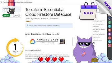 Terraform Essentials: Cloud Firestore Database | #2025 | #gem-terraform-firestore-create|#qwiklabs |