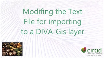 Preparing a text file from CGRD to DIVA Gis for Maxent analysis