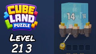 Cube Land Puzzle Level 213 Walkthrough