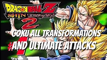 Goku all Transformations and Ultimate attacks | Dragon Ball Z Shin Budokai another road