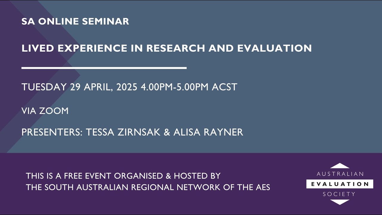 Thumbnail for Lived Experience in Research and Evaluation