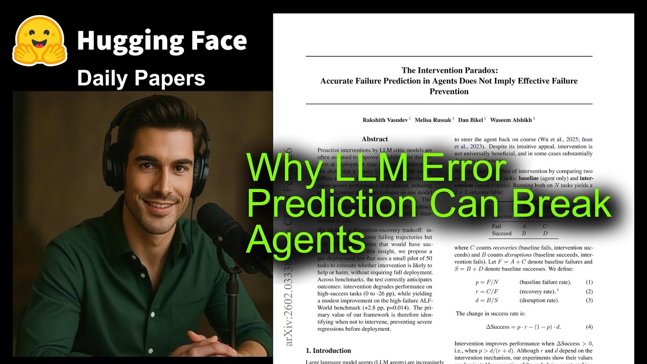 Why LLM Error Prediction Can Break Agents