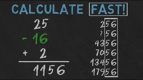 Memorize and Calculate Squares of numbers 25 to 75 - Quick Mental Math Trick