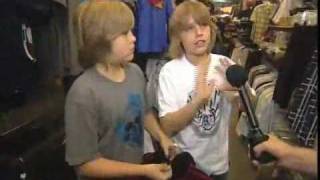 Dylan & Cole Sprouse - Val Surf Clothing Launch Party