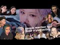 people reaction to Rosé crying acting (lovesick girl) | #reaction #blackpink