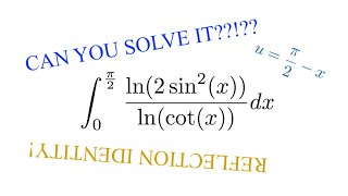 A Tricky Integral Using the Reflection Formula!!!