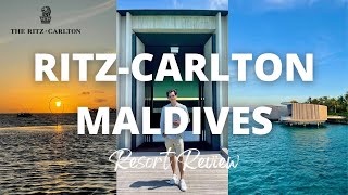 STAYING IN $2,700/night BEACH VILLA | The Ritz-Carlton Maldives Review