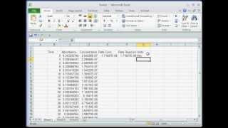 Calculating Reaction Rate from Your Lab Quest Data