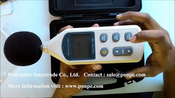 SL811 การใช้งาน เครื่องวัดเสียง Sound Level Meter