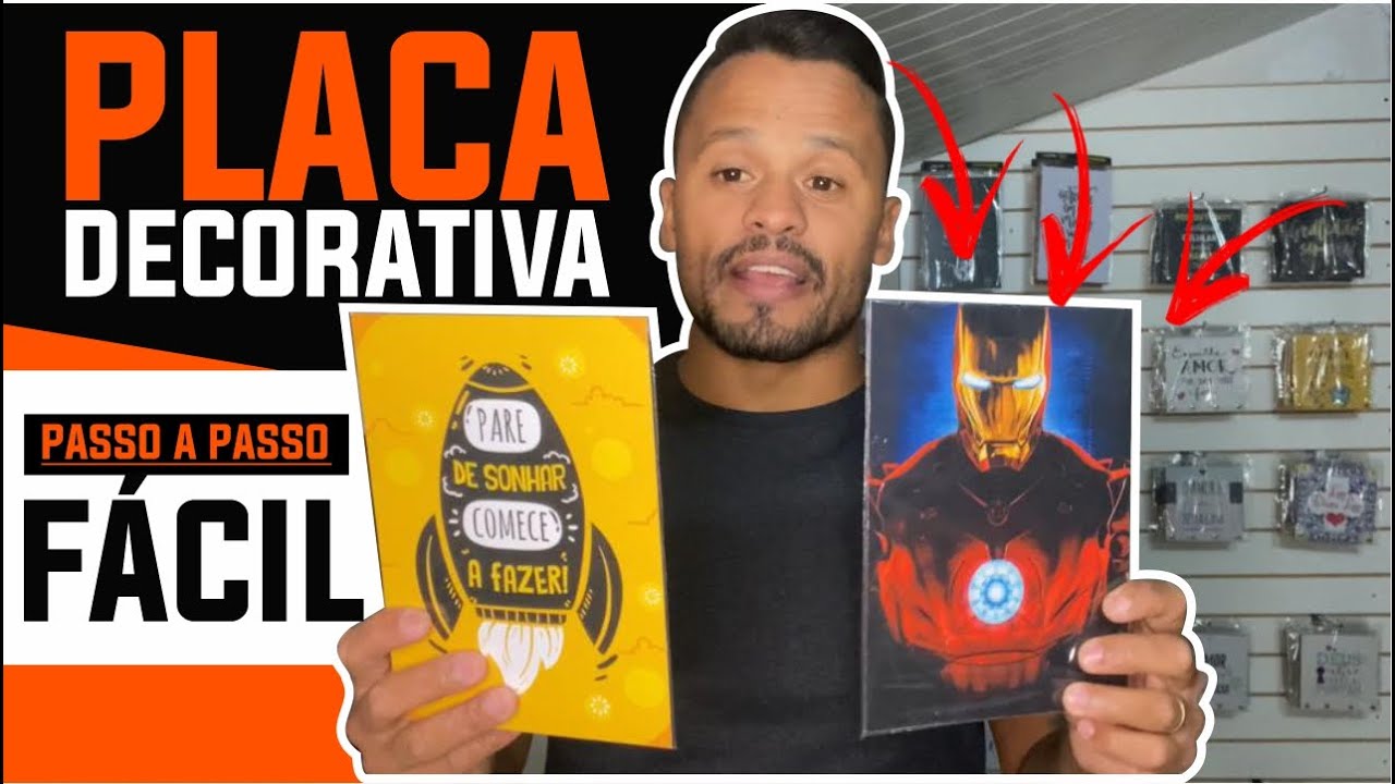 MÉTODO SIMPLES DE COMO FAZER PLACAS DECORATIVAS (PASSO A PASSO)