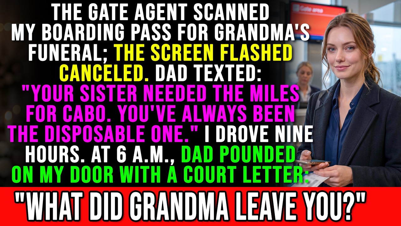 La mia famiglia mi ha lasciata al gate. Mio padre ha usato le miglia di mia nonna per mandare mia sorella a Cabo, e mi ha scritto di non fare scenate al funerale. Le sue parole: “Sei sempre stata...