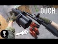 Airsoft Players get F@#€D UP by Painful 40mm Grenade Launcher!