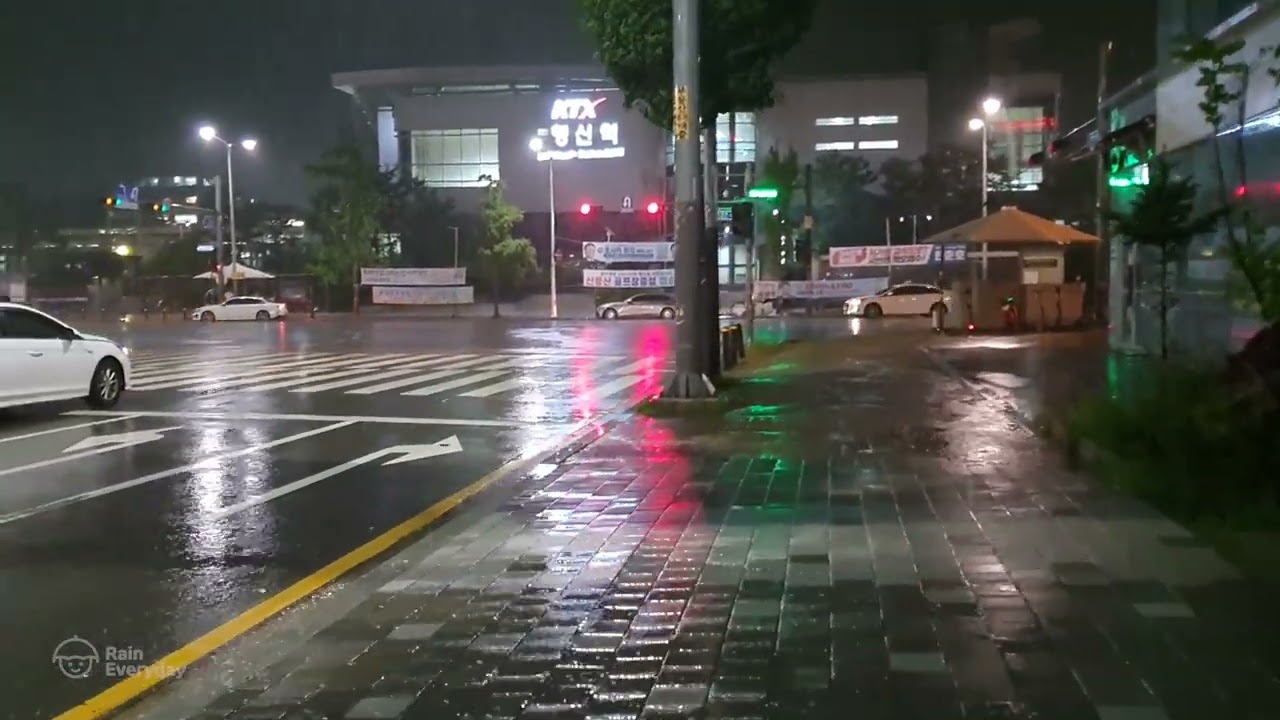 Oh Lord Thank You for Heavy Rain Walk. Relaxing Sound for Sleep Study Meditation. White Noise ASMR.