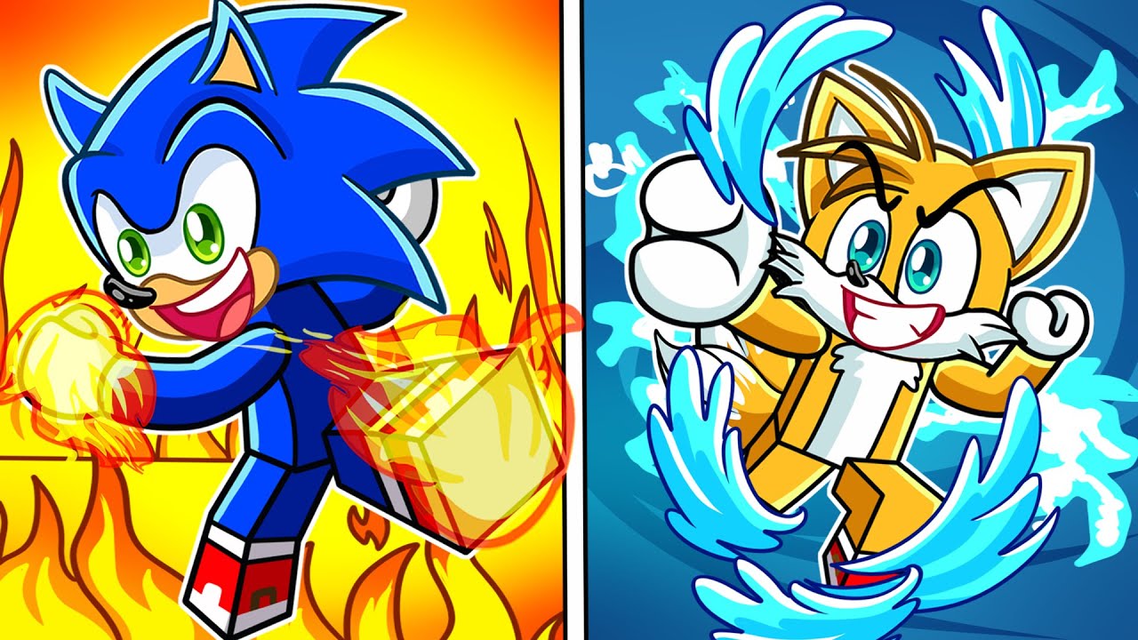 SONIC Y TAILS TIENEN PODERES ELEMENTALES en ROBLOX!