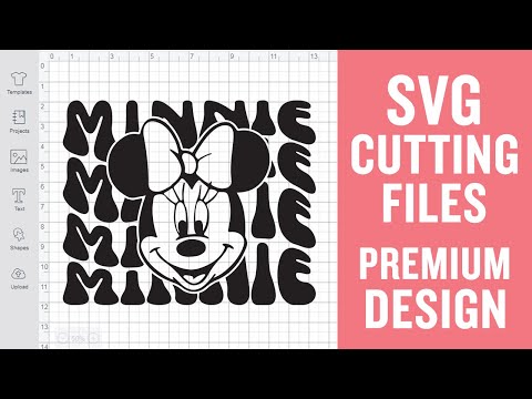 Minnie Wavy Svg Cutting Files for Cricut Silhouette Premium cut SVG