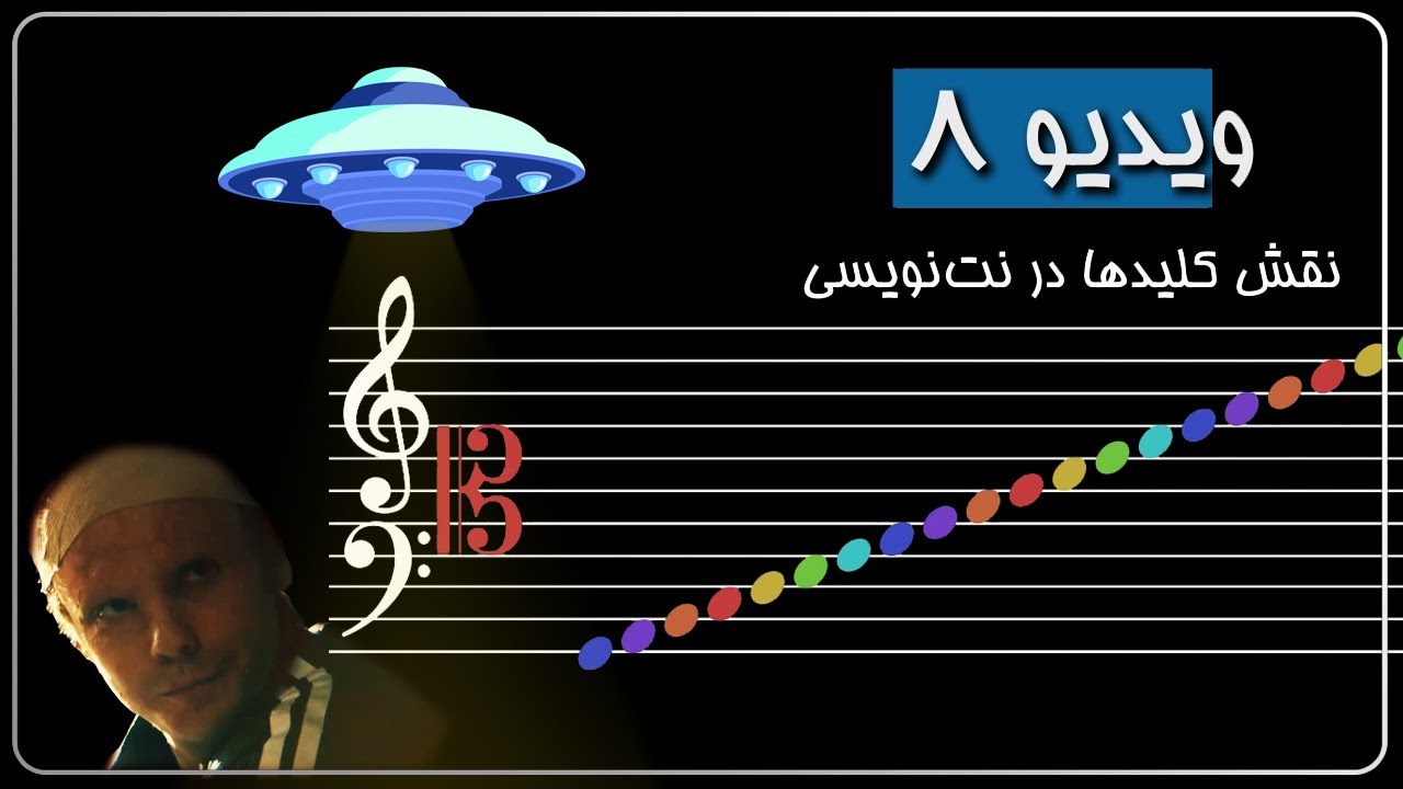 ویدیو ۸ - کلیدها و نقش آن‌ها در نت‌نویسی