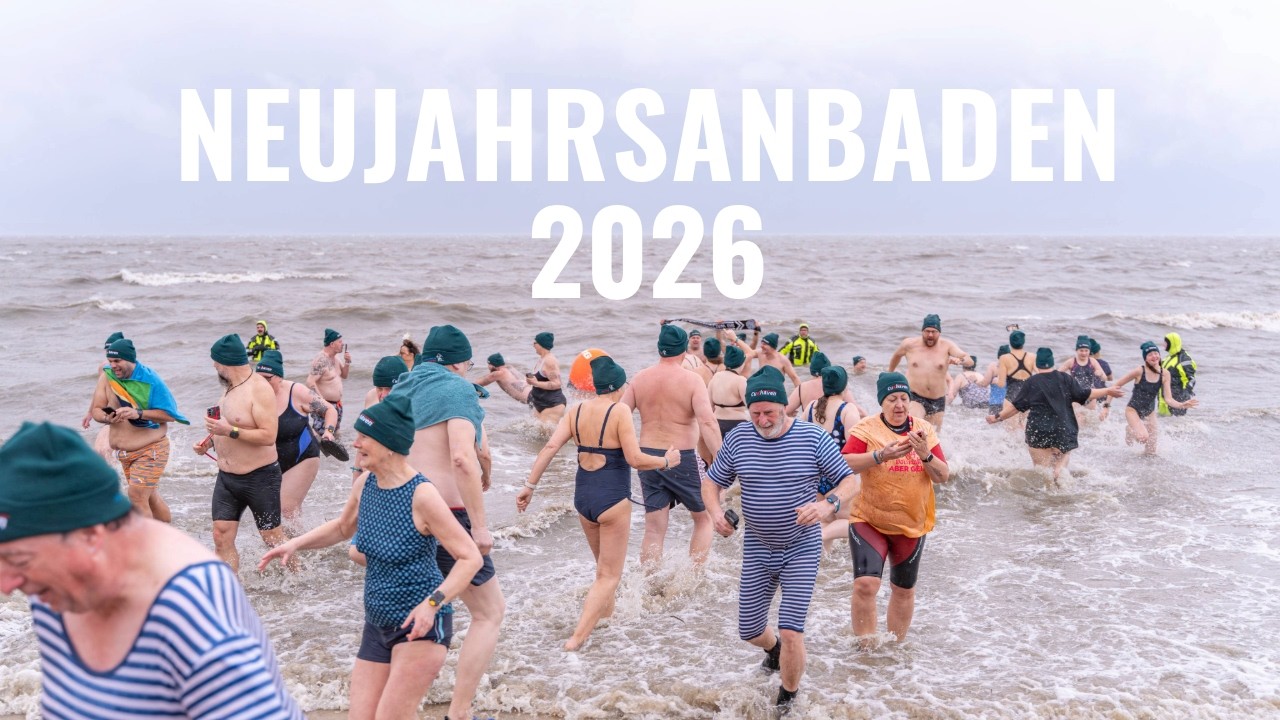 Neujahrsanbaden 2026: Cuxhaven springt mutig ins neue Jahr!