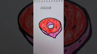 simple donor 🍩 drawing 😱 with #oilpainting #bohoart #anaya #short #trending #short #youtubeshorts