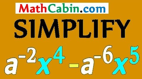 Simplify Negative Exponents problem ! ! ! ! !