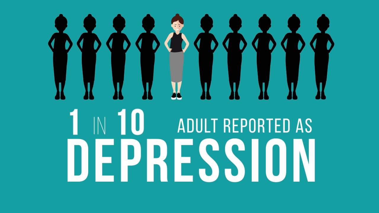 depression motion graphic awareness