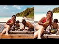 Kareena Kapoor Khan looks Gorgeous enjoying with Taimur and Saif at Beach in Maldives !!