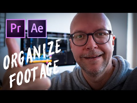 Best Way To Organize Your Footage For Premiere Pro/After Effects | Quick Tipp