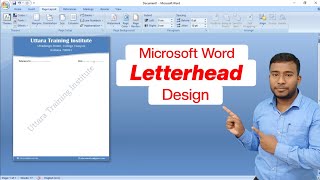 How To Create Letterhead in Microsoft Word | LetterHead in MS Word screenshot 5