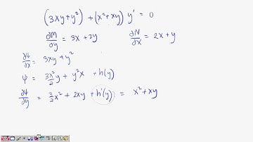 2555 Math 3 lecture 8 Ch 2 6 Exact Equations and integrating factors