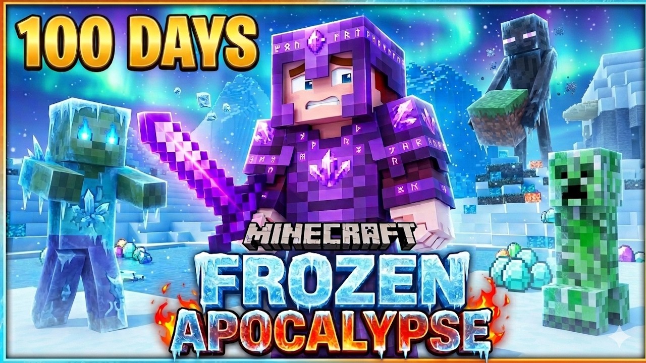 One Cold Minecraft 100 Days vs Extreme Cold in Minecraft - YouTube
