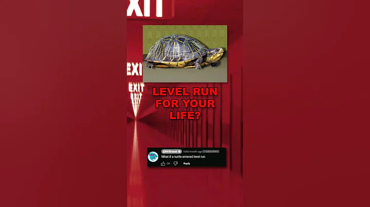 🐢WHAT if a TURTLE enters LEVEL RUN FOR YOUR LIFE?!🔑🚪 #shorts #backrooms