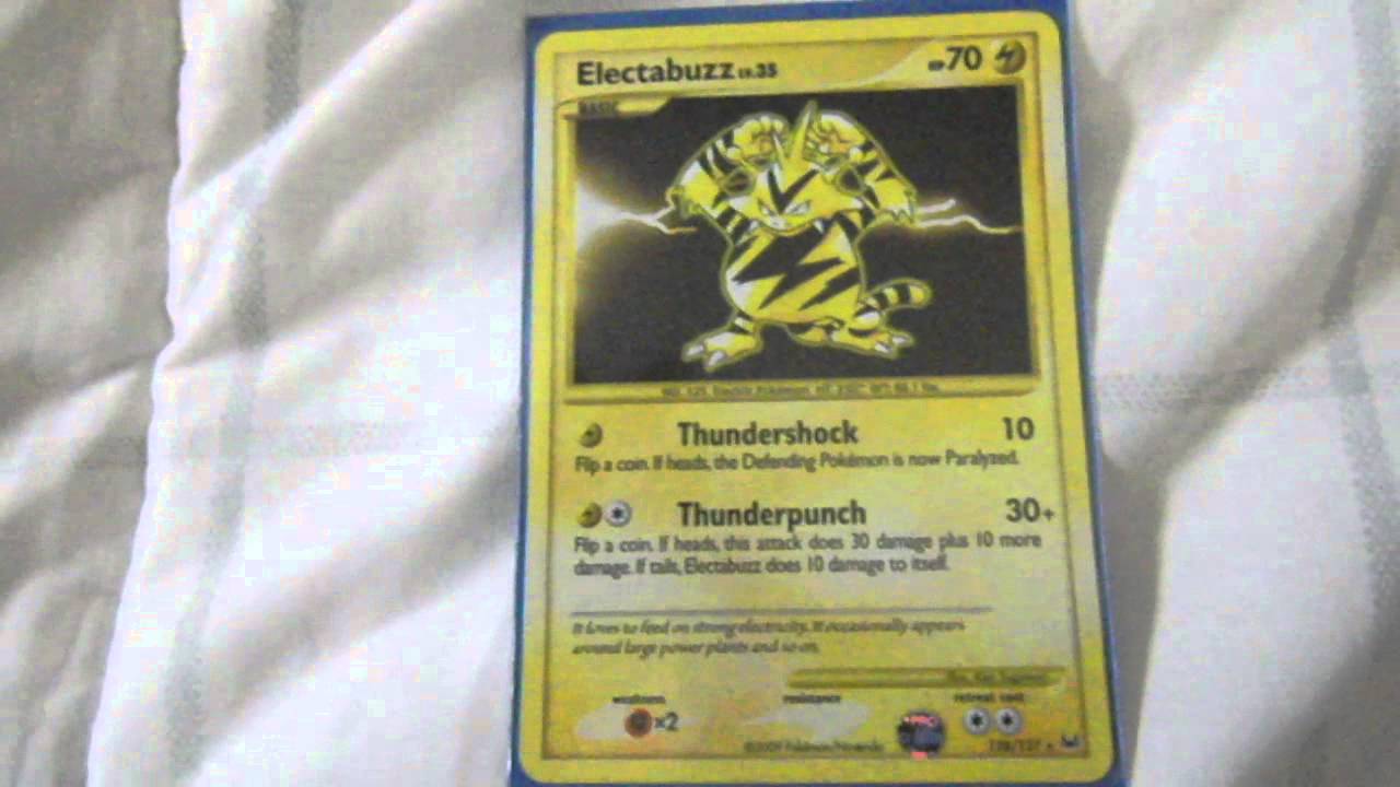 Pokemon Card Set Information Electabuzz Secret Rare Youtube