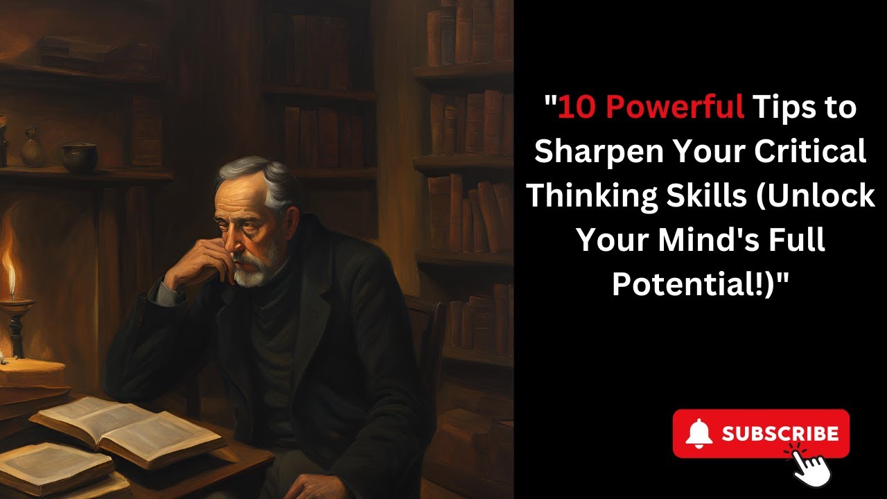 "10 Powerful Tips to Sharpen Your Critical Thinking Skills (Unlock Your ...
