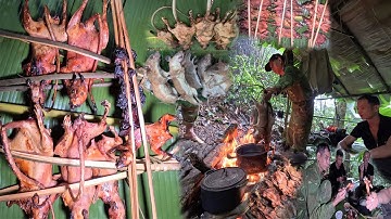 Sinh Tồn 7 Ngày Trong Rừng Sâu | Nướng Chuột Rừng Làm Món Ăn Sinh Tồn”survive in the rain forest