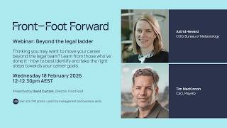 CPD Webinar: Beyond the legal ladder