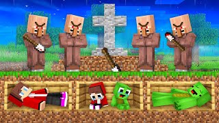 How JJ and Mikey Family Buried Alive in Minecraft? - Maizen