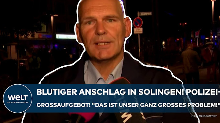 SOLINGEN: Messer-Anschlag auf Stadtfest! "Das ist unser ganz großes Problem!" Polizei-Appell