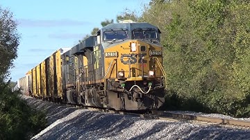 CSX ES40DC 5210 w/ Nice K5HL Leads Manifest Q647-25 on 10/26/21 (Part 1)