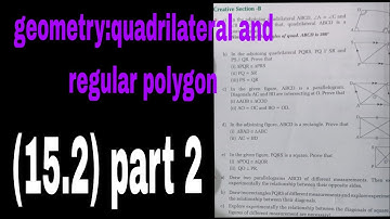 15.2, geometry: quadrilateral and regular polygon vedanta excel mathematics publication (therom)