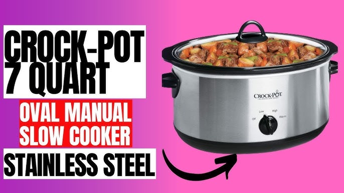 Review Crock-Pot 7 Quart Oval Manual Controls Slow Cooker How Big Is It 