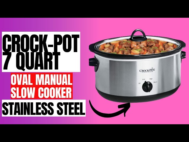 Crock-Pot 7-Quart Oval Manual Slow Cooker SCV700-SS - Best Buy