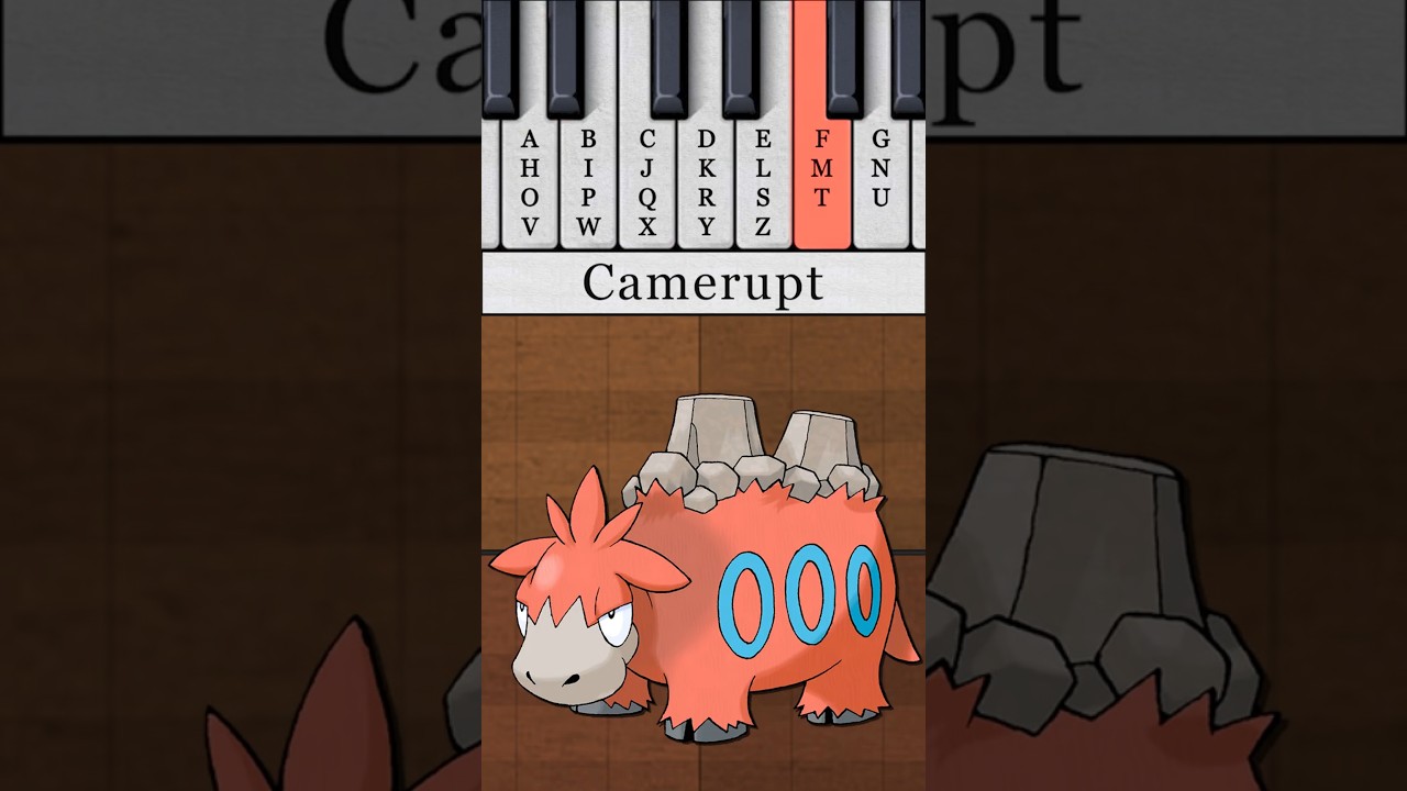 Numel and Camerupt turned into a musical jingle! #pokemon #piano #jingle