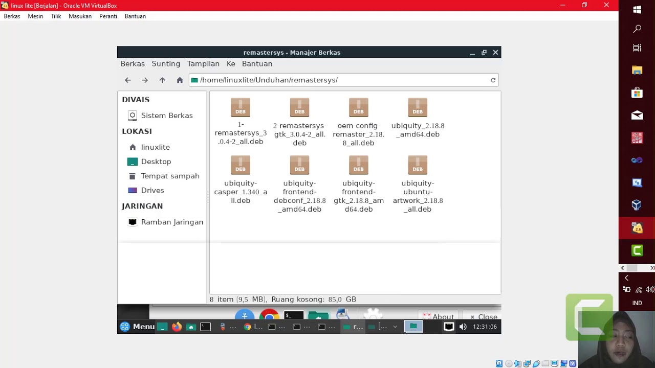 Cara Remastering Linux dengan Virtualbox