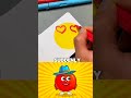 Create Emoji Drawings Using Yellow Circle 😍 #drawing #art #viral