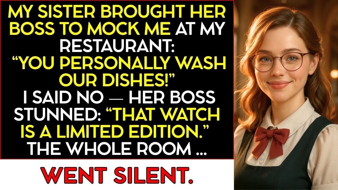 Sister Booked A Table At The Restaurant Where I Worked As A Waitress To Mock Me With Her Boss...