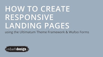 Ultimatum Theme Wordpress - Learn to Build Landing Pages - Desktop & Mobile