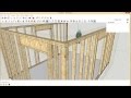 Framing exterior wall corners  requested sketchup